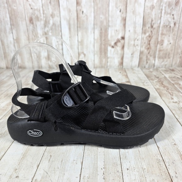 Chaco Mens Classic Black Adjustable Sport Sandals Size M9 - Picture 1 of 6